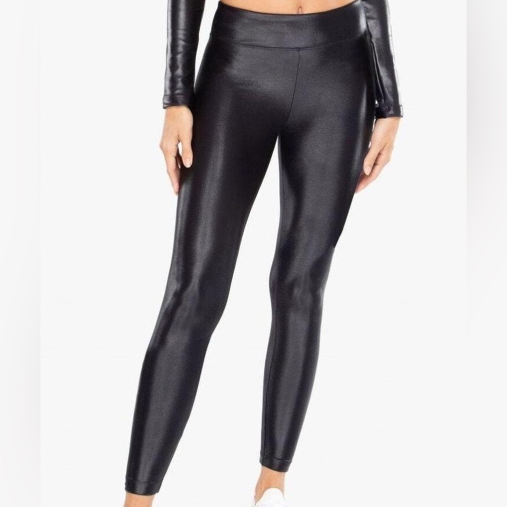 Koral Black Shiny Leggings